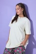 Longshirt, langer Classic Shape, Halbarm
