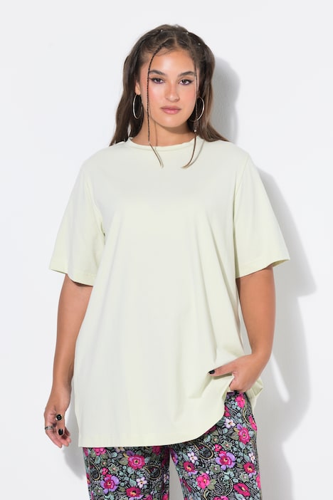 Longshirt, langer Classic Shape, Halbarm