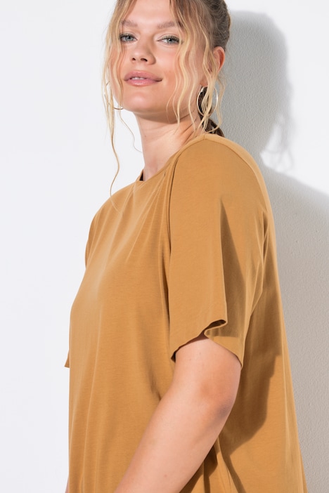 Longshirt, langer Classic Shape, Halbarm