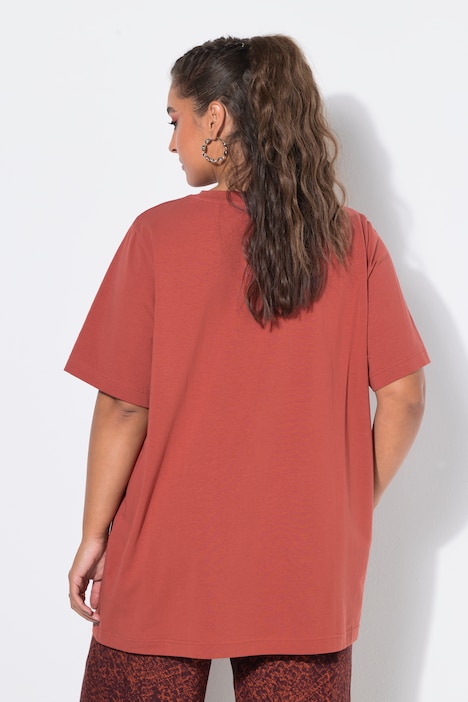 Longshirt, langer Classic Shape, Halbarm
