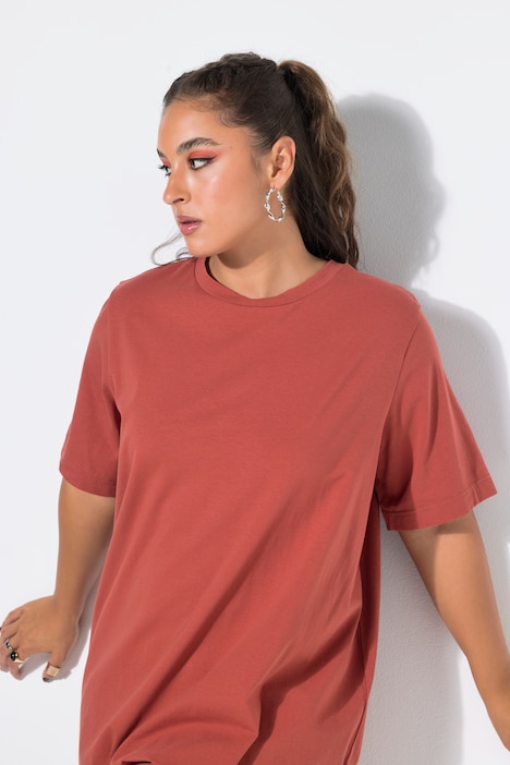 Longshirt, langer Classic Shape, Halbarm