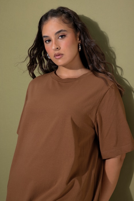 Longshirt, langer Classic Shape, Halbarm