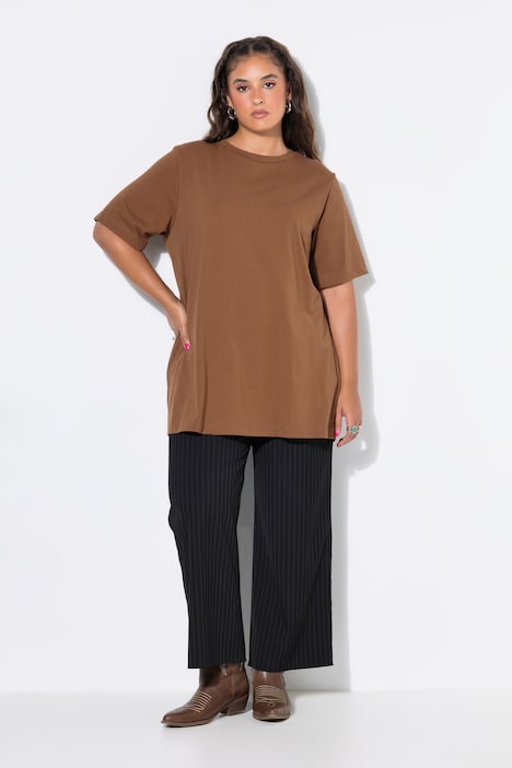 Longshirt, langer Classic Shape, Halbarm
