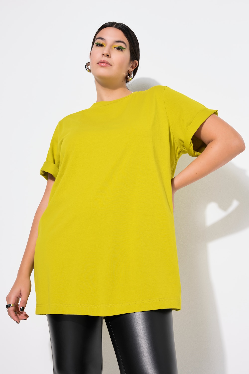 Große Größen Longshirt, Damen, grün, Größe: 42/44, Baumwolle, Studio Untold