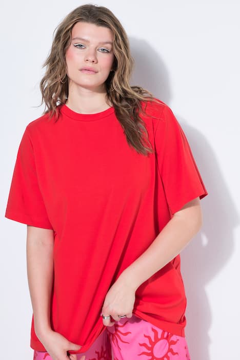 Longshirt, langer Classic Shape, Halbarm