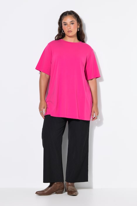 Longshirt, langer Classic Shape, Halbarm