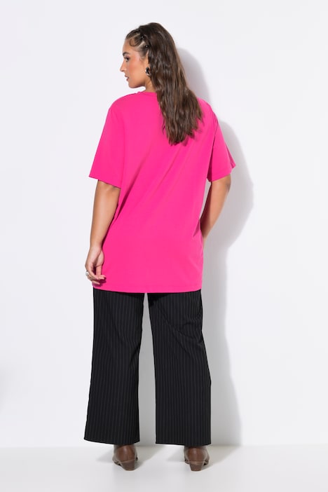 Longshirt, langer Classic Shape, Halbarm