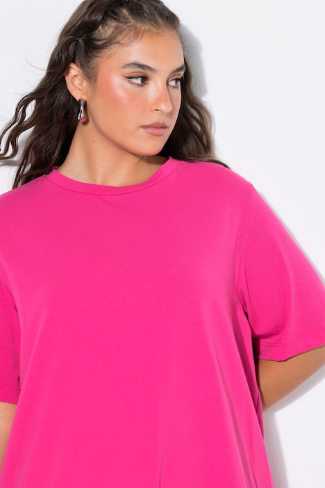 Longshirt, langer Classic Shape, Halbarm