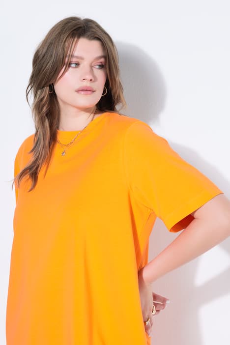 Longshirt, langer Classic Shape, Halbarm