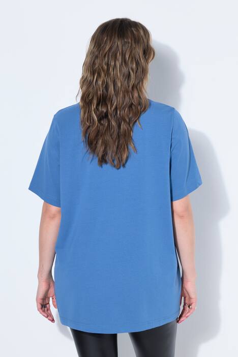 Longshirt, langer Classic Shape, Halbarm