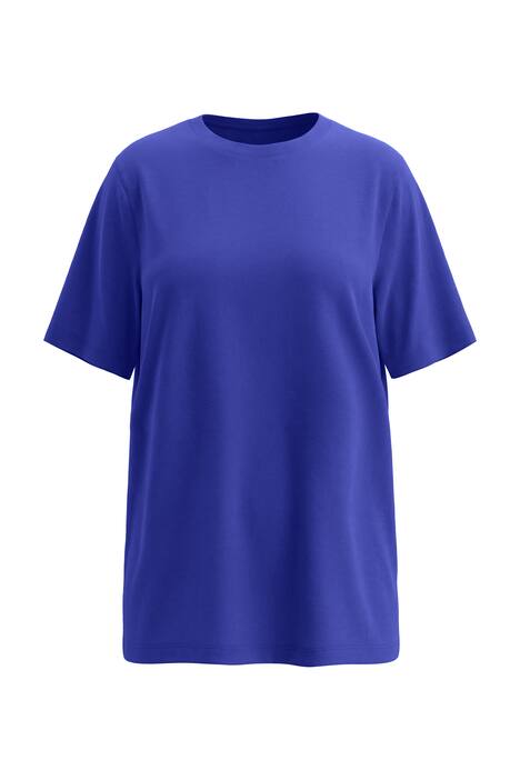 Dlouhé tričko, extra dlouhé, kulatý výstřih, krátké rukávy