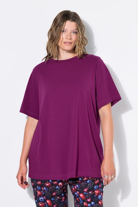 Longshirt, langer Classic Shape, Halbarm