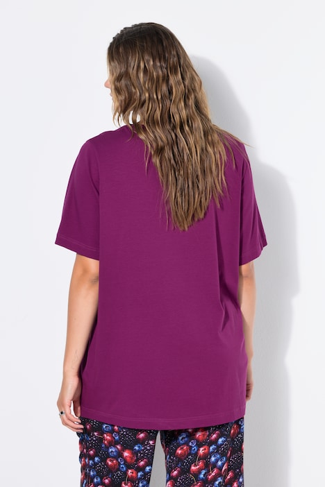 Longshirt, langer Classic Shape, Halbarm