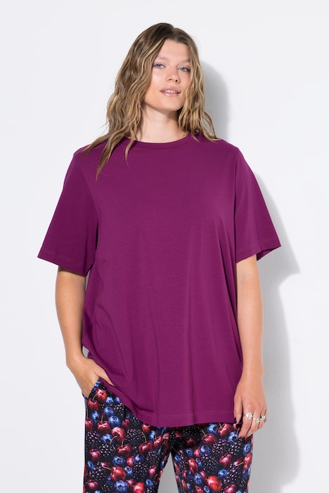 Longshirt, langer Classic Shape, Halbarm