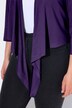 Bolero, kurze Jacke, Jersey, 3/4-Arm, Saumknoten