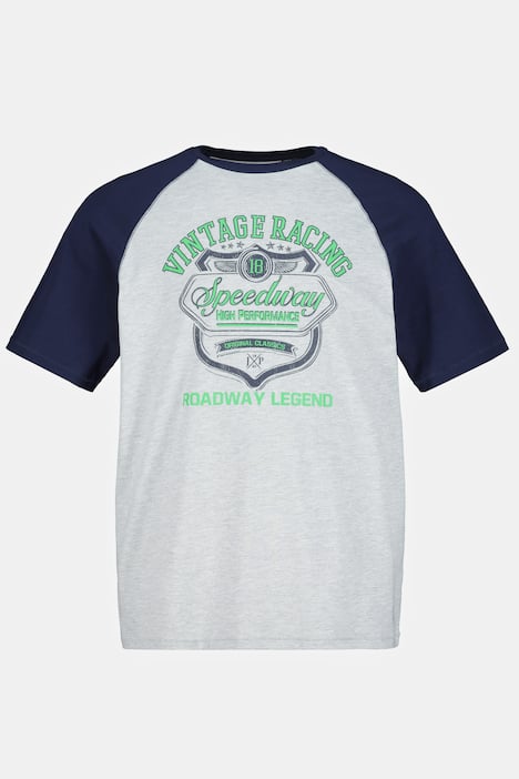 sovtröja, speedway, rund hals, halv ärm