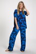 Graphic POWER Elastic Waist Palazzo Pants