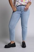 Mom Jeans, 5-Pocket, geschnittener Saum, gerade