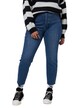 Džíny pro ženy, 5 kapes, střižený lem, rovné