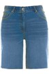 Džínové šortky, vysoký pas, 5 kapes, rovné nohavice