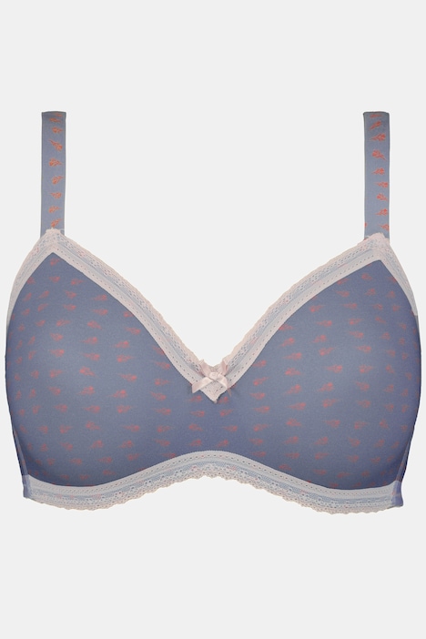 UK Womens Floral Lace Cupless Wire-Free Bralette Unlined Shelf Bra Top  Underwear