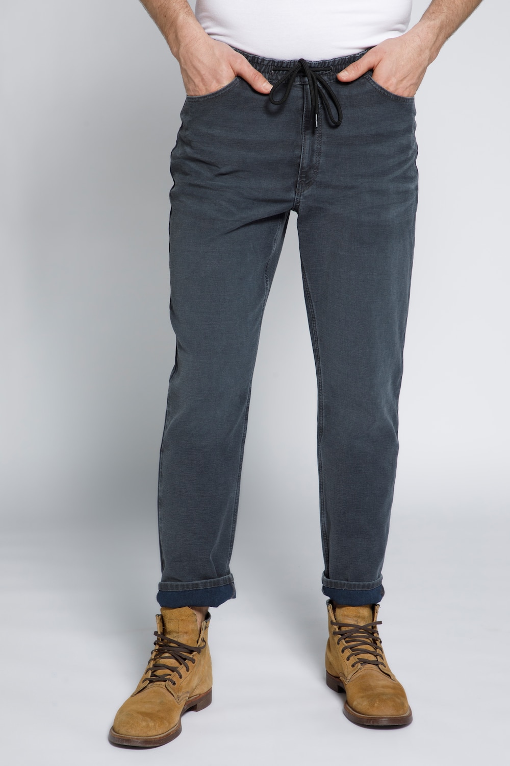 Grote Maten jeans, Heren, grijs, Maat: XL, Katoen, JP1880