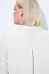 Bluse, Leinen, offener Kragen, Langarm