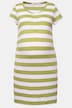 Vestido Bellieva, jersey, manga al codo, fruncido lateral, algodón orgánico, GOTS