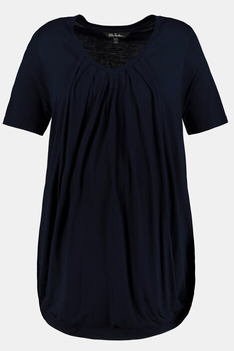 Bellieva, T-shirt, fonction d'allaitement, encolure arrondie froncée, manches courtes