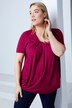 Bellieva, T-shirt, fonction d'allaitement, encolure arrondie froncée, manches courtes