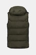 Bodywarmer, down-touch wattering, capuchon