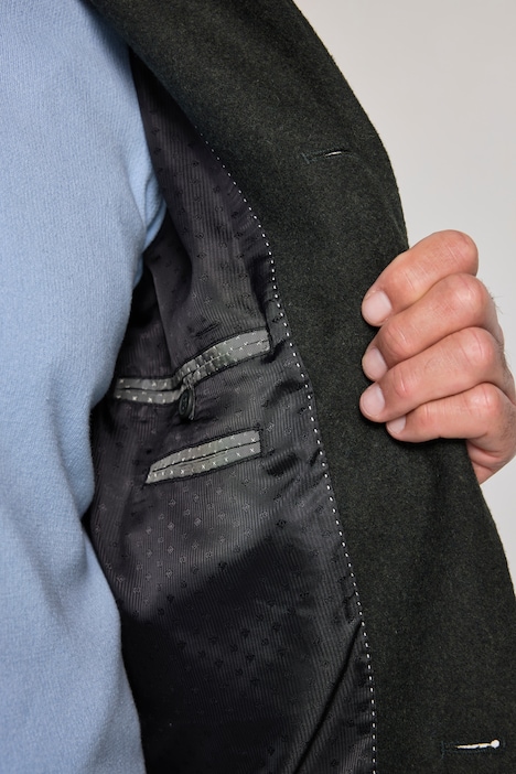 Wollmix Mantel, wasserabweisend, Hemdkragen, bis 8 XL