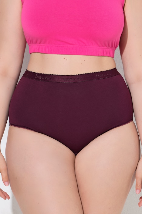Maxislips, set van 3, hoge taille