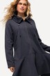 Zip Front Ruffle Hi-Low Hem Tunic Sweatshirt