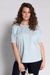 Bluse, Oversized, Rundhals, Halbarm, Biobaumwolle
