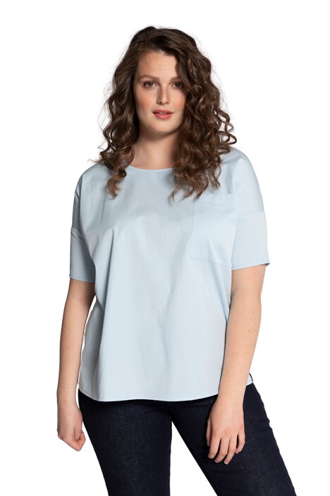 Halenka, oversize, kulatý výstřih, krátké rukávy, biobavlna