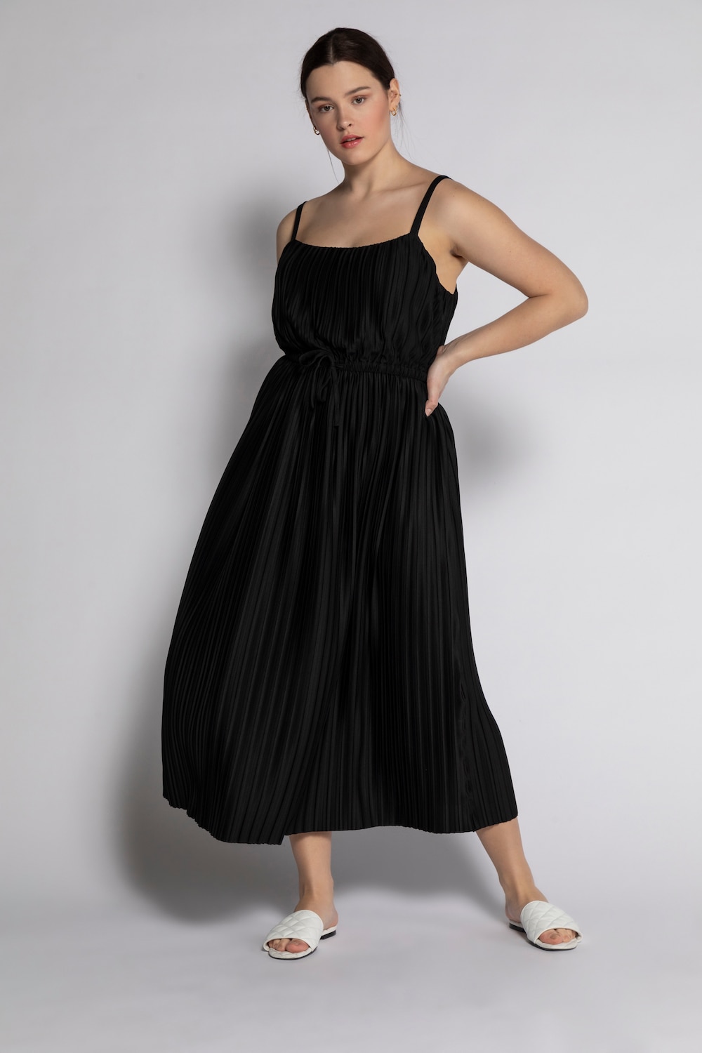 Grote Maten jurk, Dames, zwart, Maat: 50/52, Polyester, Studio Untold