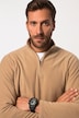 Jersey Troyer, vellón, cuello alzado, cremallera, ultraligero