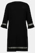 Kleid, Zierschnürung, V-Ausschnitt, 3/4-Arm