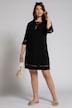 Kleid, Zierschnürung, V-Ausschnitt, 3/4-Arm