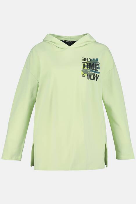 THE TIME IS NOW Cutout Racer Back Sweatshirt