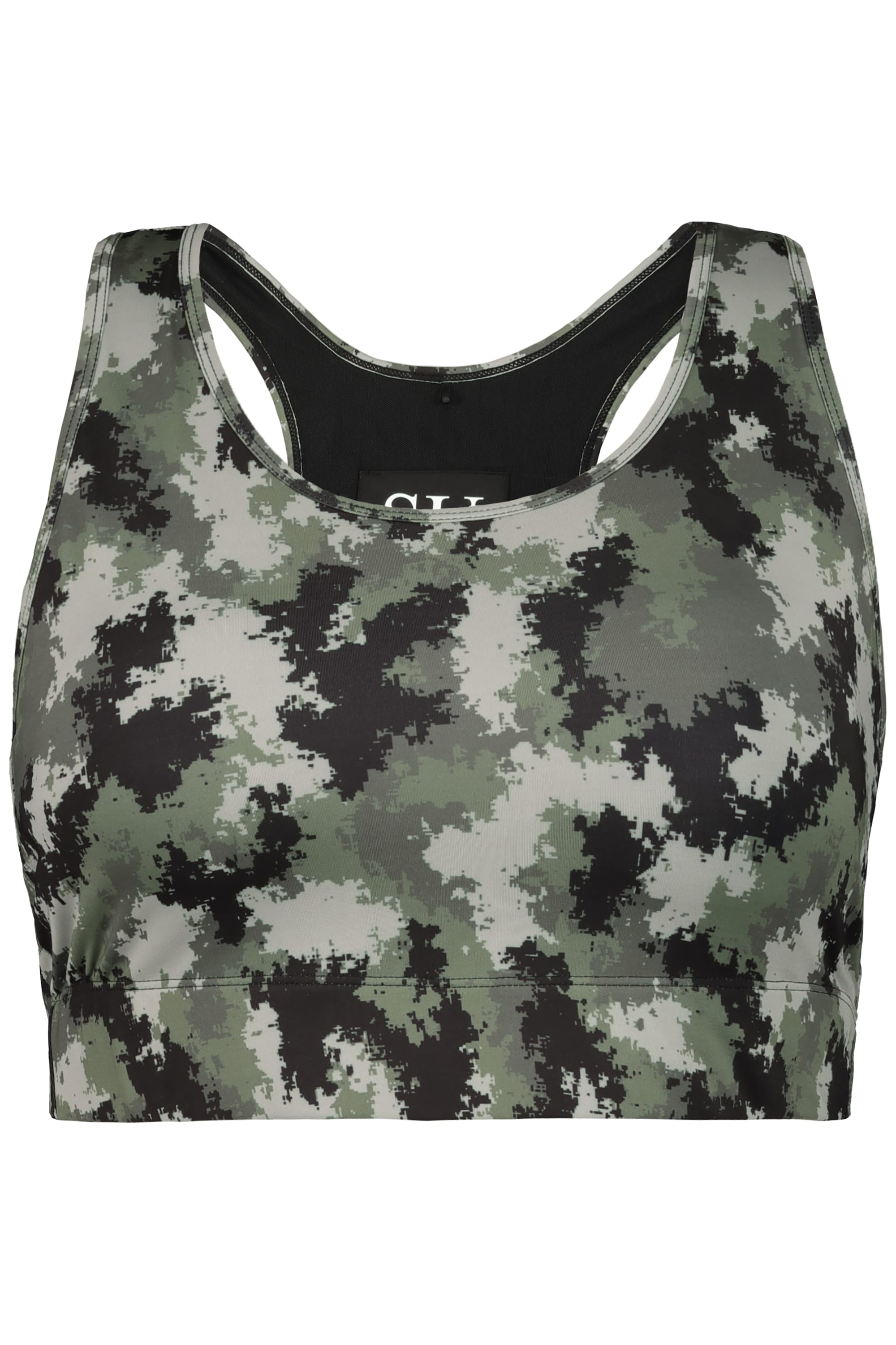 Studio Untold Damen große Größen Sport BH Camouflage Ringer Rücken 795666