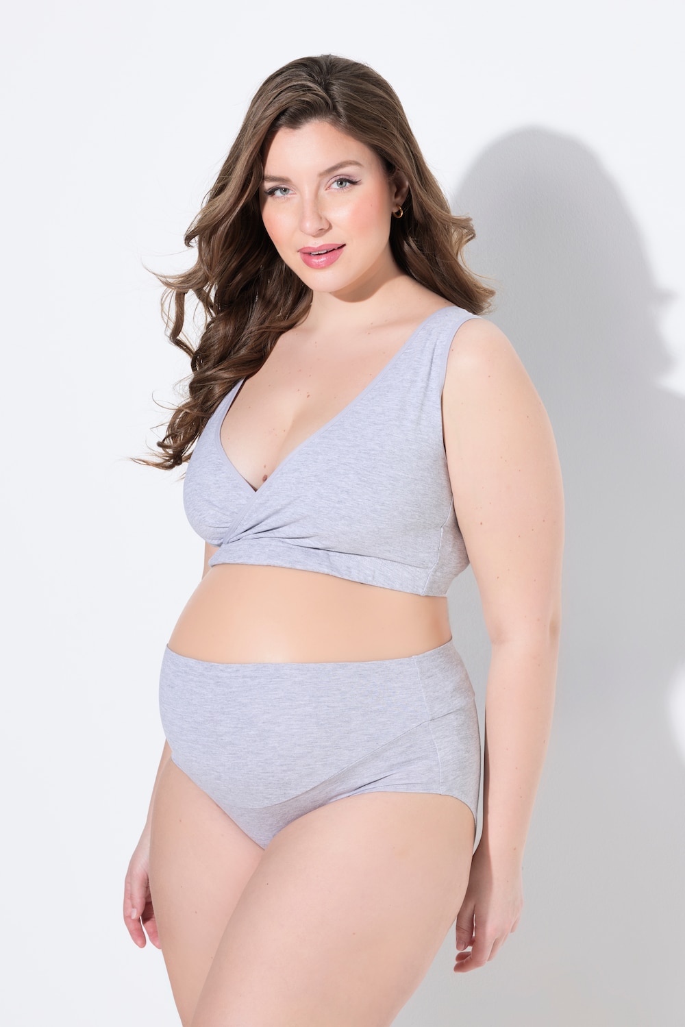 Große Größen Bellieva-Slip, Damen, grau, Größe: 46/48, Baumwolle, Ulla Popken