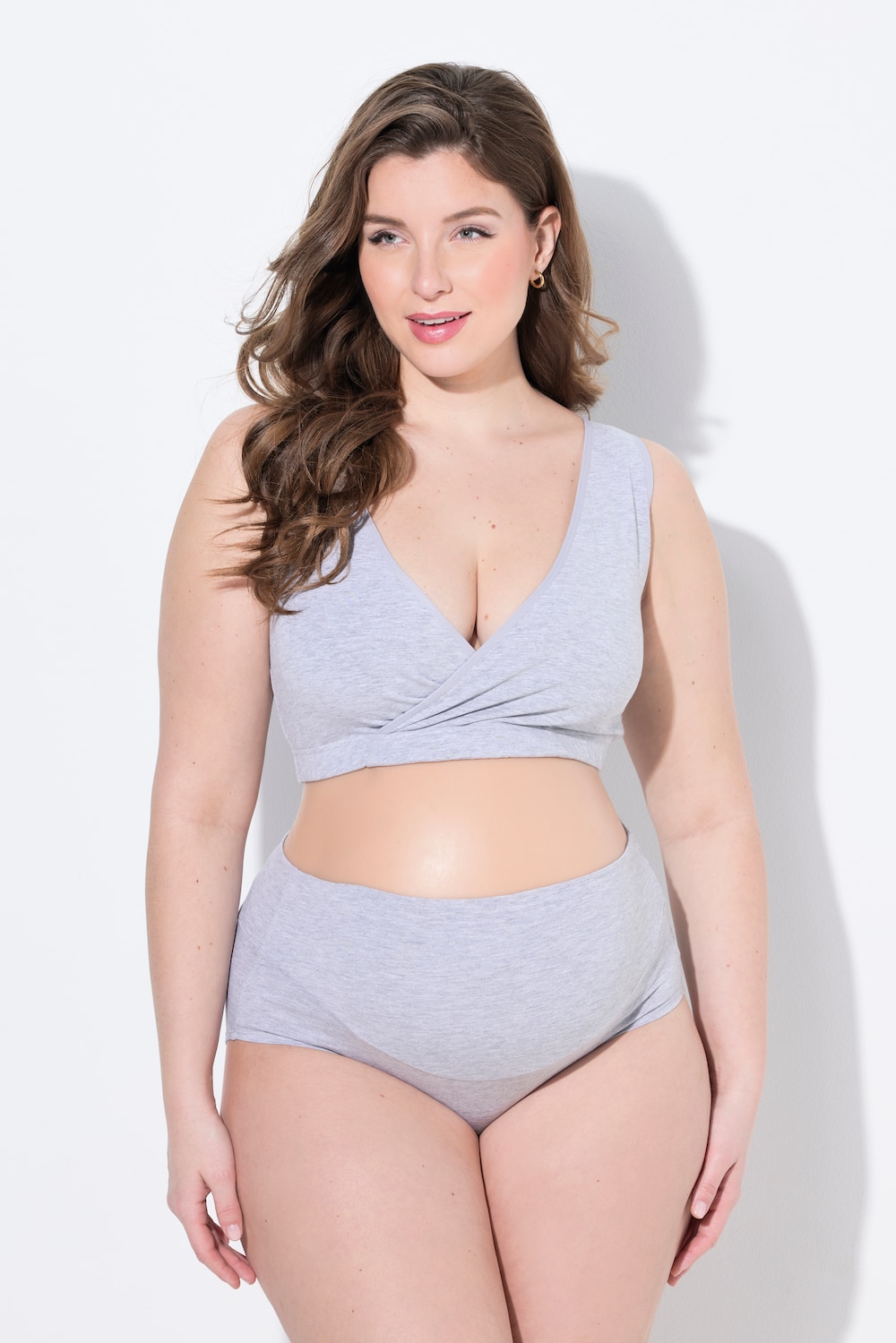 Große Größen Bellieva-Still-Bustier, Damen, grau, Größe: 62/64, Baumwolle, Ulla Popken