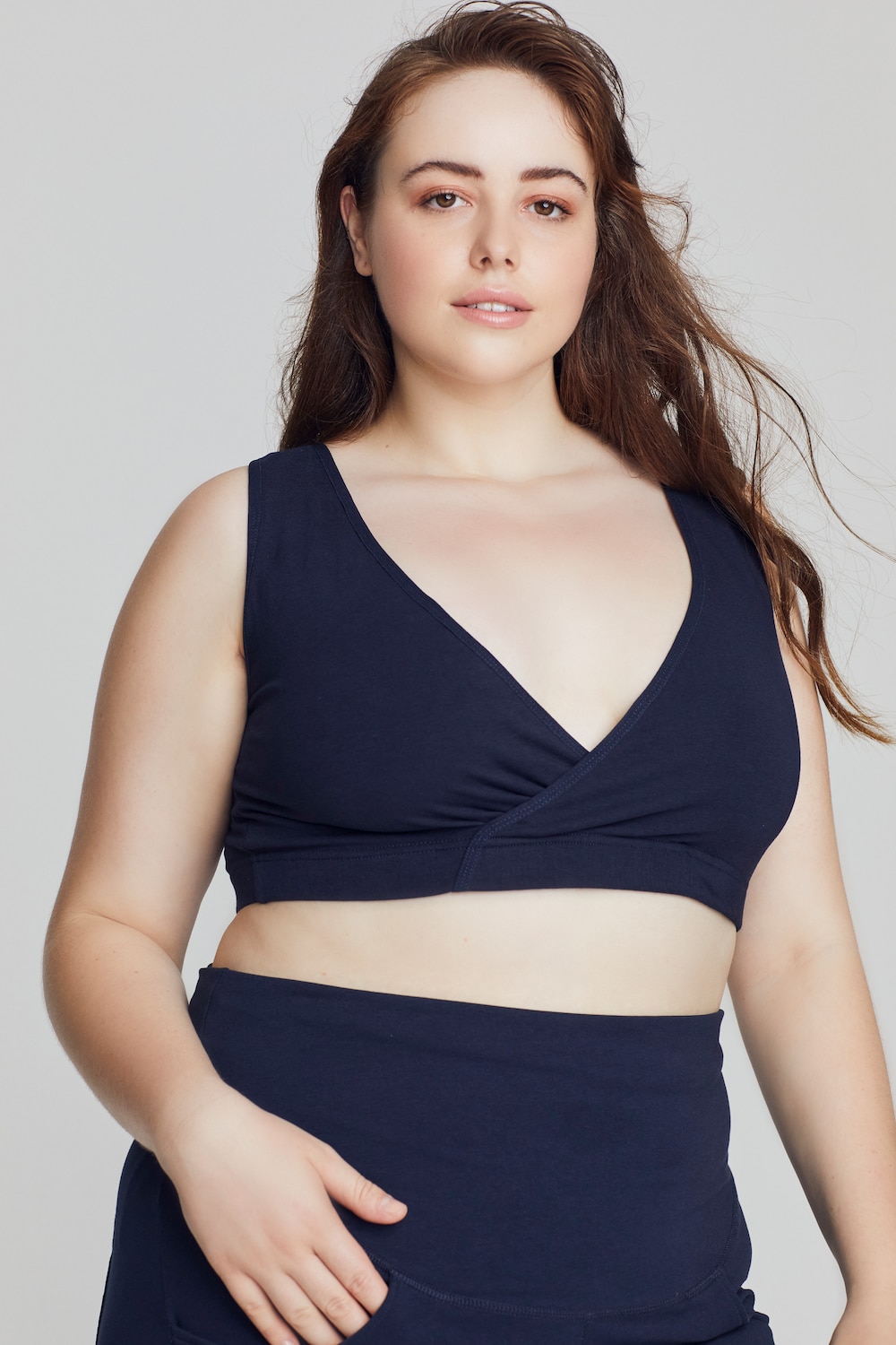 Große Größen Bellieva-Still-Bustier, Damen, blau, Größe: 62/64, Baumwolle, Ulla Popken