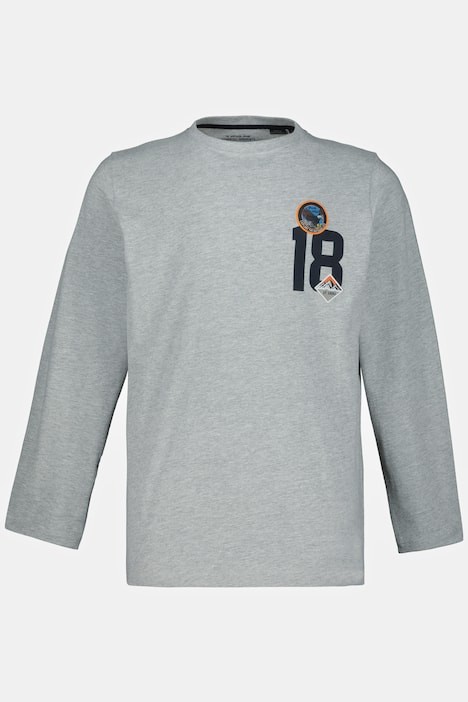 Schlaf-Shirt, Langarm, Zahlen Print