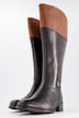 Skórzane kozaki z cholewką XL