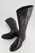 Bottes cuir, tige XL, zip, largeur H