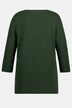Sweatshirt, Struktur, Classic, Herzausschnitt, 3/4-Arm