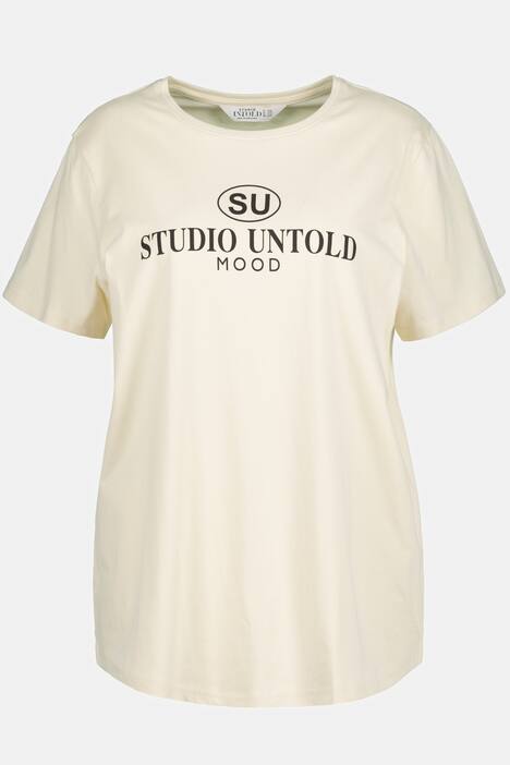 topp, extra lång, rund hals, halv ärm, statement